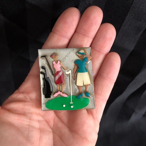 Vtg Golf Themed Brooches - Picture 4 of 6